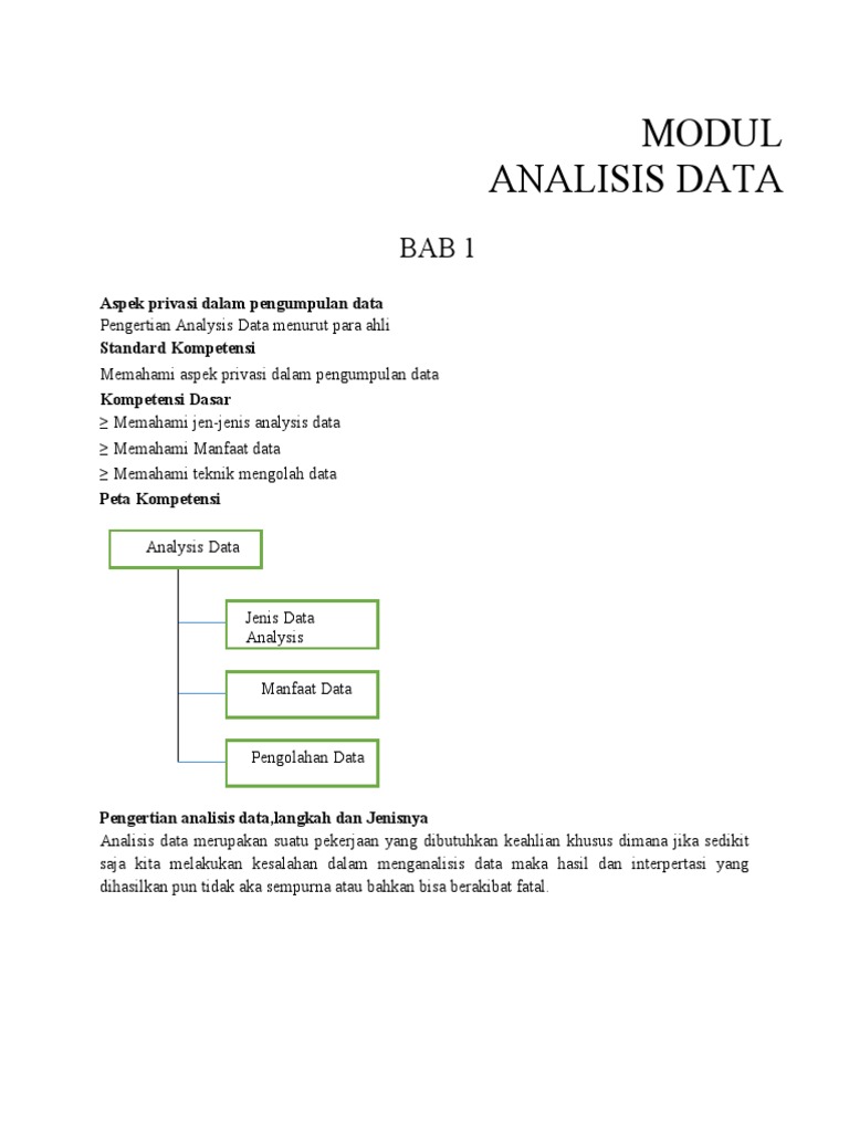 Modul Tik Analisis Data Pdf