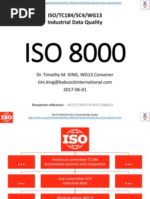 An Overview of ISO 8000 | PDF | International Organization
