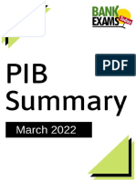 PIB Summary March 2022