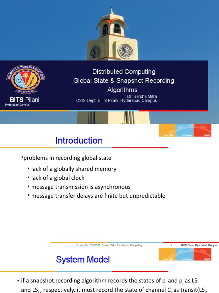 Global State Recording in Distributed Systems | PDF | Distributed ...