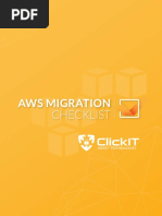 Aws Migration Checklist