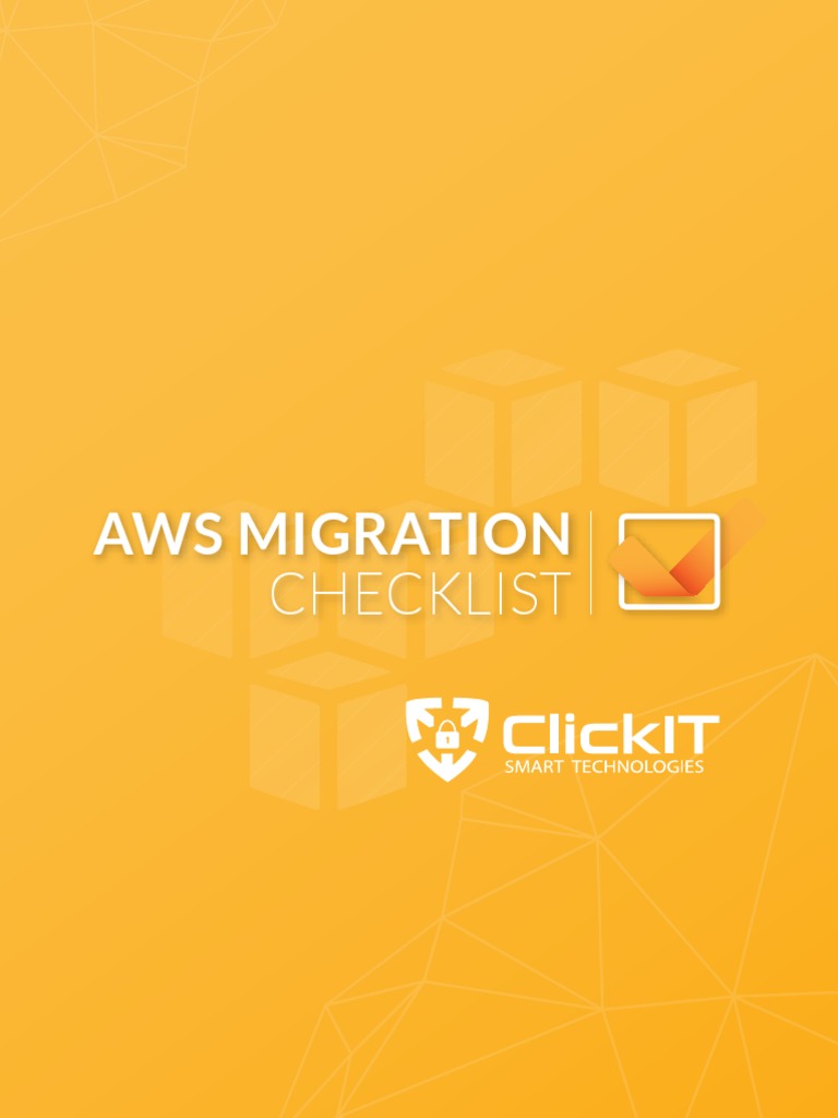 Aws Migration Checklist Download Free Pdf Cloud Computing