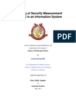 Modeling of Security Measurement (Metrics) in An Information System