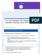 Pre Test Pelatihan TPK Angkatan 7 Bapelkes Cikarang Tahun 2023