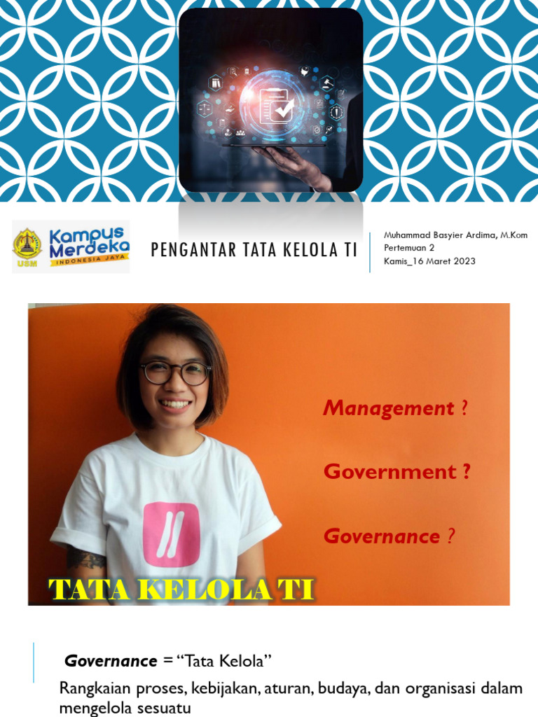 Pengantar Tata Kelola TI | PDF | Karier & Perkembangan | Bisnis