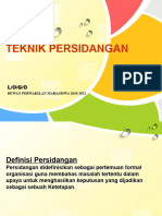 Teknik Persidangan