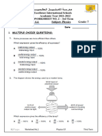 PHYSICS G7 2021-22 3RD TERM WORKSHEET No.2