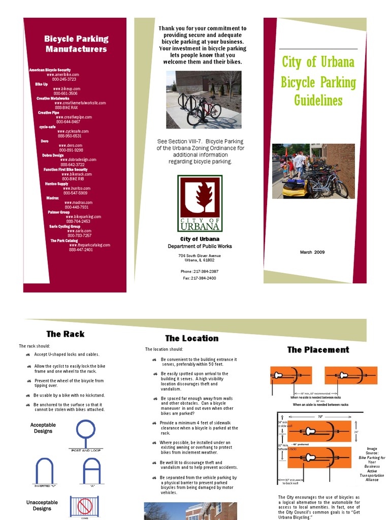 Bike Parking Guidelines PDF Land Transport Sustainable Transport