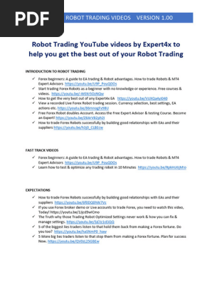 robot trading course