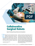 Collaborative Surgical Robots Optical Tracking During Endovascular Operations