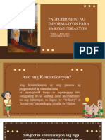 Pagpoproseso NG Impormasyon para Sa Komunikasyon