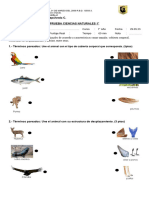 Evaluacion Naturaleza 1° Mayo 2023