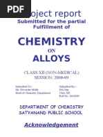 Chemistry on Alloys