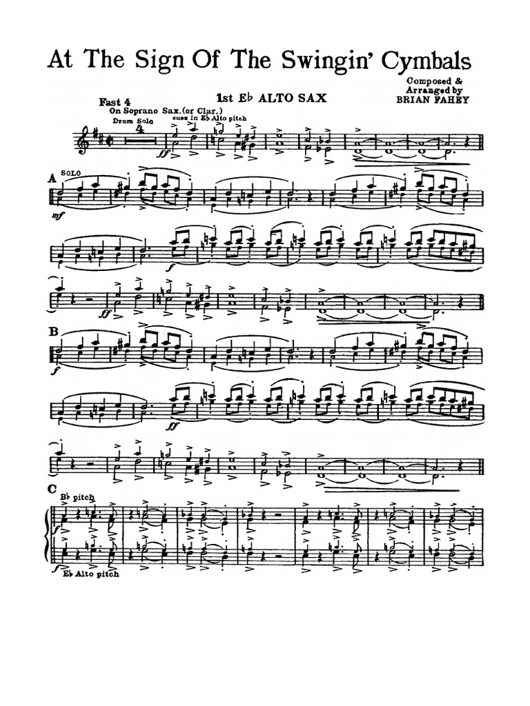 At The Sign of The Swingin Cymbals | PDF