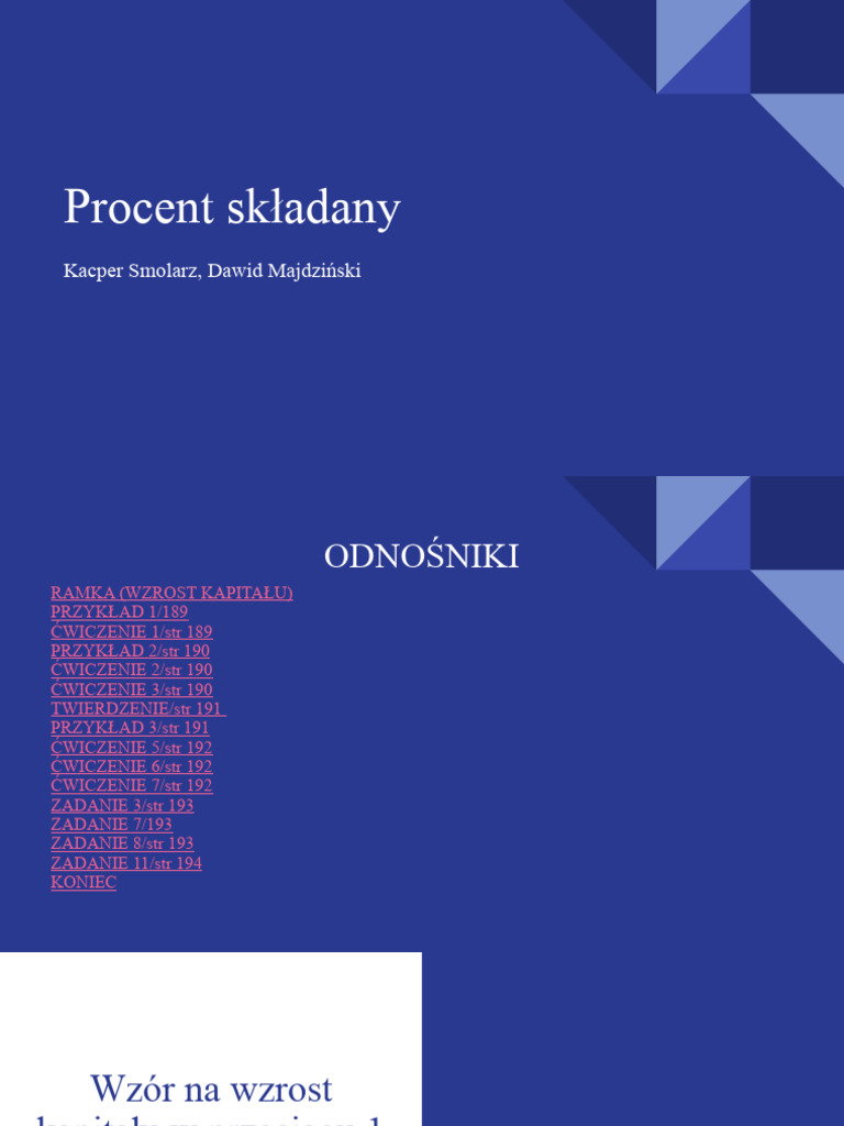 Procent Składany | PDF