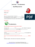 A La Pharmacie - Gap Fill