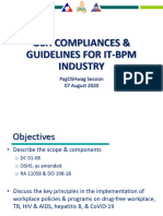 OSH Compliances For IT-BPM