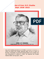 96th Birthday of Com D P Chadha