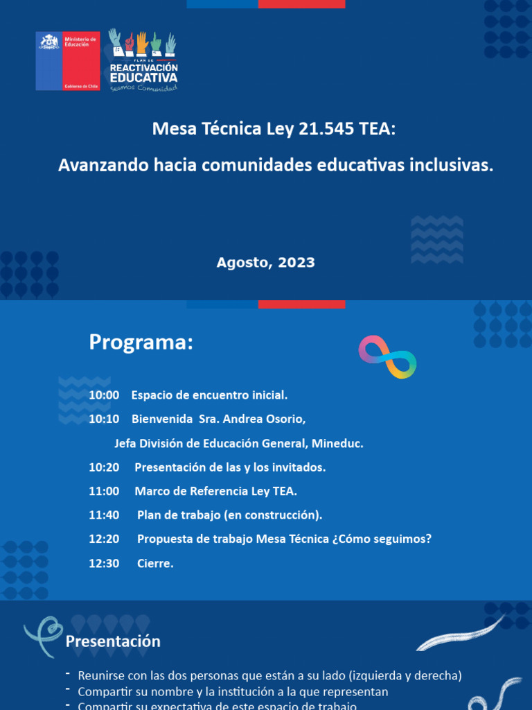 Implementación Ley TEA en Educación Chile | PDF | Espectro autista ...