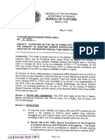 PCG BOC Customs Memorandum Order No 18 2020
