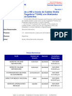 AR-CI-0378 CONEXIONdel Paciente A HD A Través de Catéter Doble Lumen (Con Uso de Tegaderm CHG) Con Dializador Reprocesado y Líneas Estériles Rev01