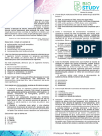 Exercícios Complementares 01 - Fisiologia Celular e Bioquímica