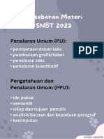 Persebaran Materi SNBT 2023