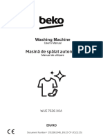 BEKO WUE 7636 X0A Washing Machine