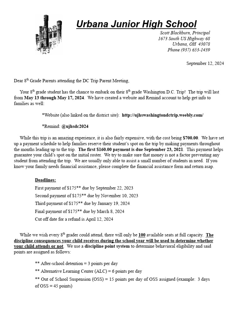 parents meeting message to parents