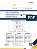 Folha de Resposta 3 Ano