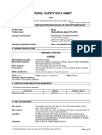 Material Safety Data Sheet: H015 Hydrochloric Acid 15% H15