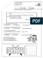 5 Avaliação de Português Do 1º Ano
