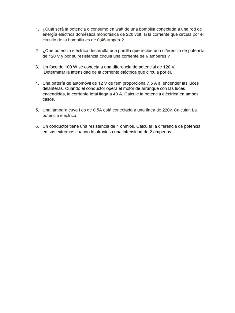 Ejercicio De Potencia Pdf