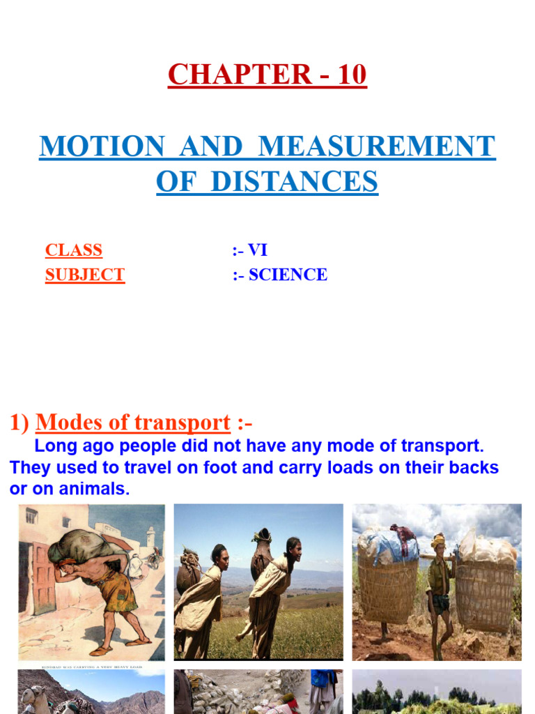 VI10Motion and Measurement of Distances PDF Measurement Length