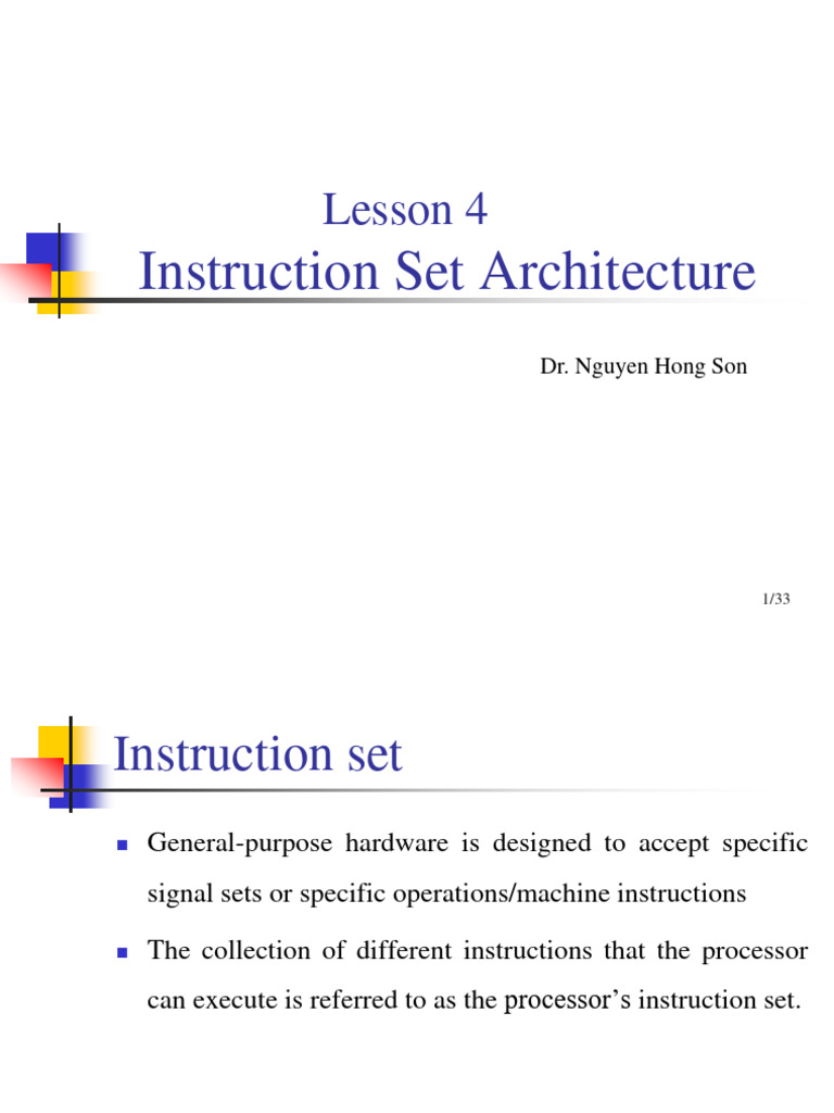 Instruction Set Architecture | PDF | Office Equipment | Digital Electronics