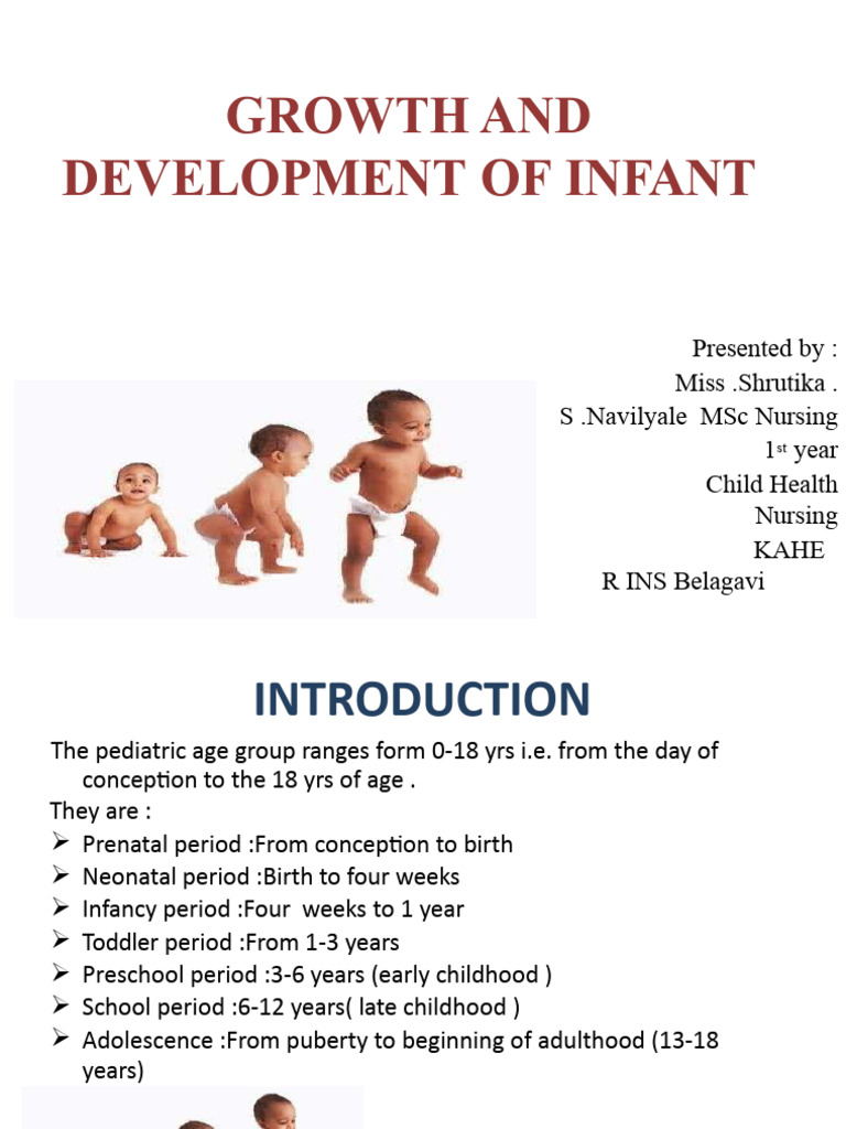 Growth and Development of Infant PP T | PDF | Infants | Senses