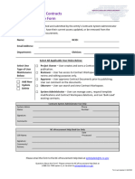Contracts User Maintenance Form