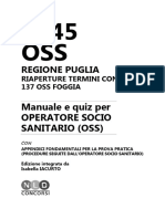 Manuale e Quiz Per Operatore Socio Sanitario (Oss) : Regione Puglia