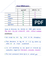 Group-18 (Noble Gases) Notes 