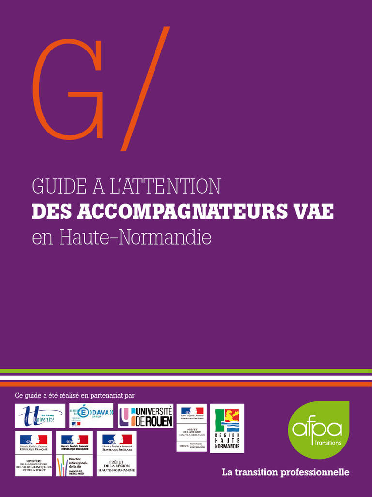Guide pour Accompagnateurs VAE en Normandie | PDF | France