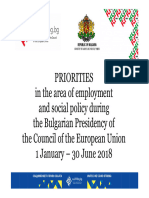 BG Presidency Social and Employment Priorities