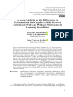 A Meta-Analysis On The Differences in Mathematical and Cognitive Skills Between Individuals With and Without Mathematical Learning Disabilities