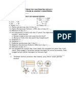 Latihan Pas I Matematika Kelas 4