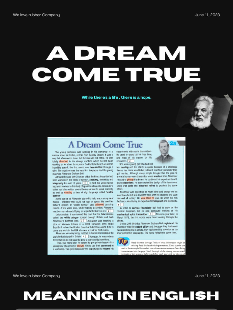A Dream Come True PDF(00)