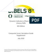 Dibels 8 Composite Score Calculation Guide Supplement 072020