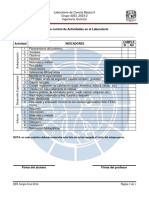 Lista de Cotejo para Evaluar El Trabajo en El Laboratorio II-1