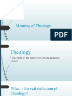 Utub7qgr1 - Meaning of Theology - PPTX 2020