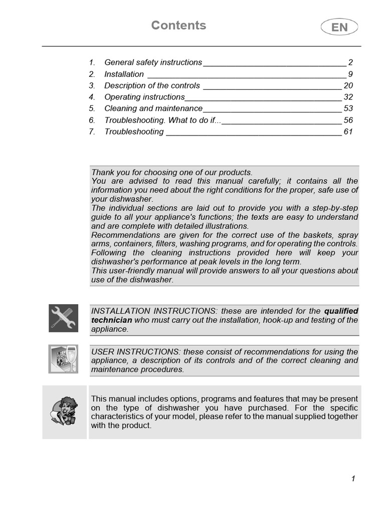Dishwasher Manual PDF Dishwasher Ac Power Plugs And Sockets