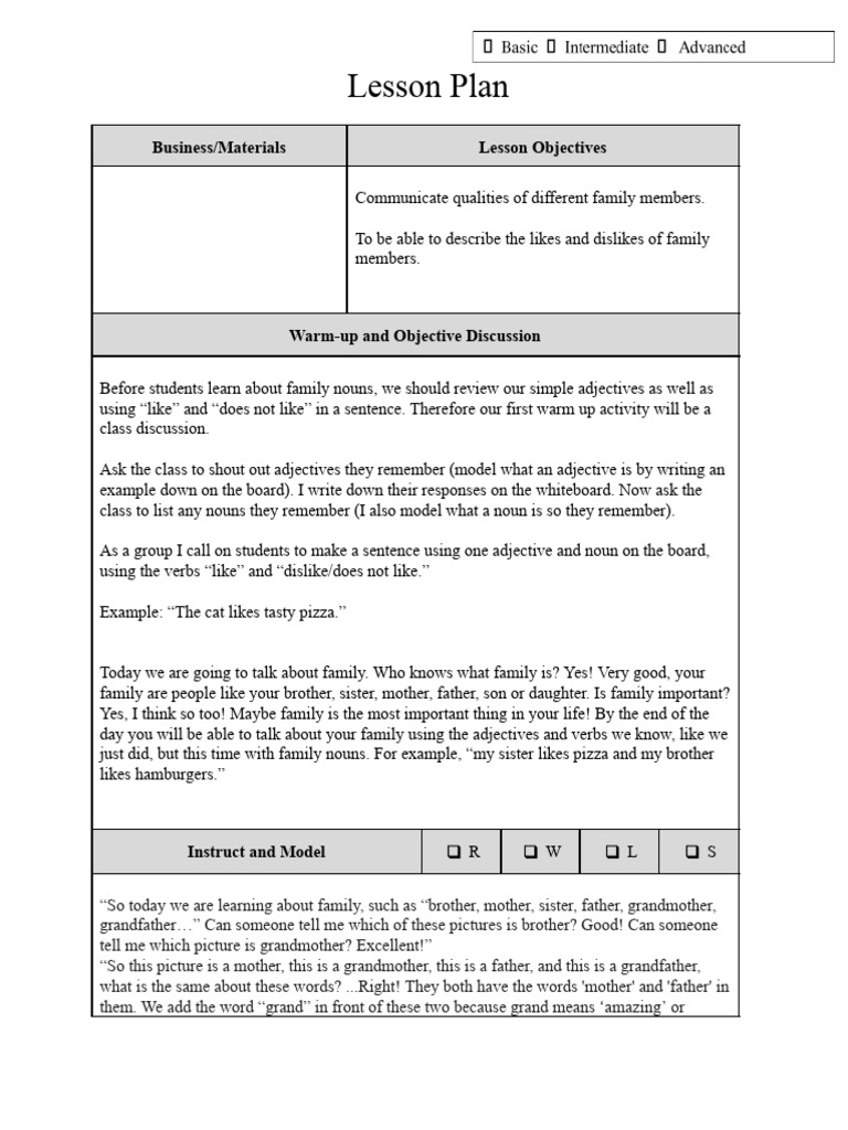 capstone project lesson plan