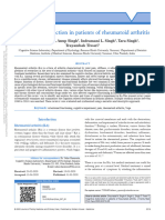 Cognitive Dysfunction in Patients of Rheumatoid.15